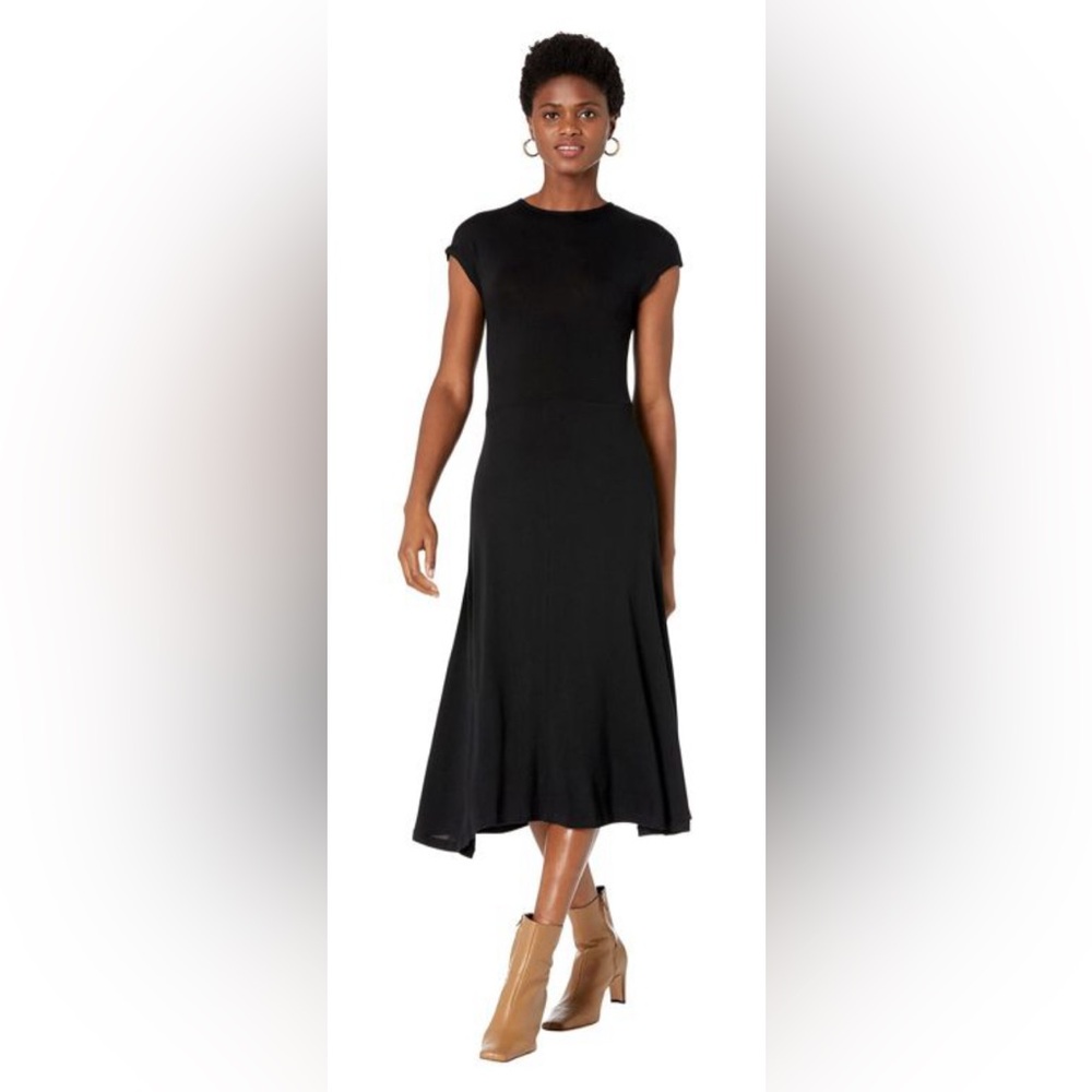 Vince Women's Cap Sleeve Dress - Black (M)